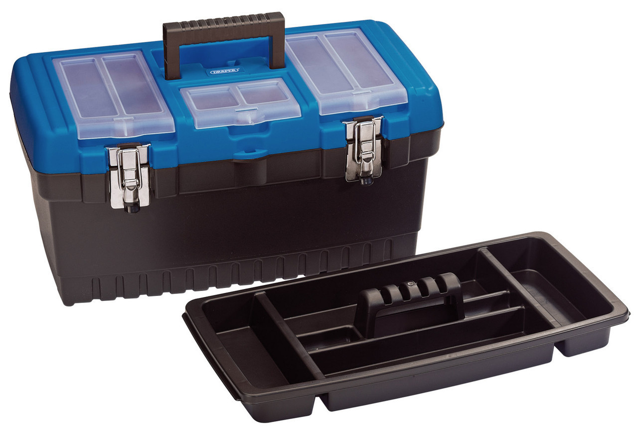 Draper - 486mm Tool Organiser Box with Tote Tray