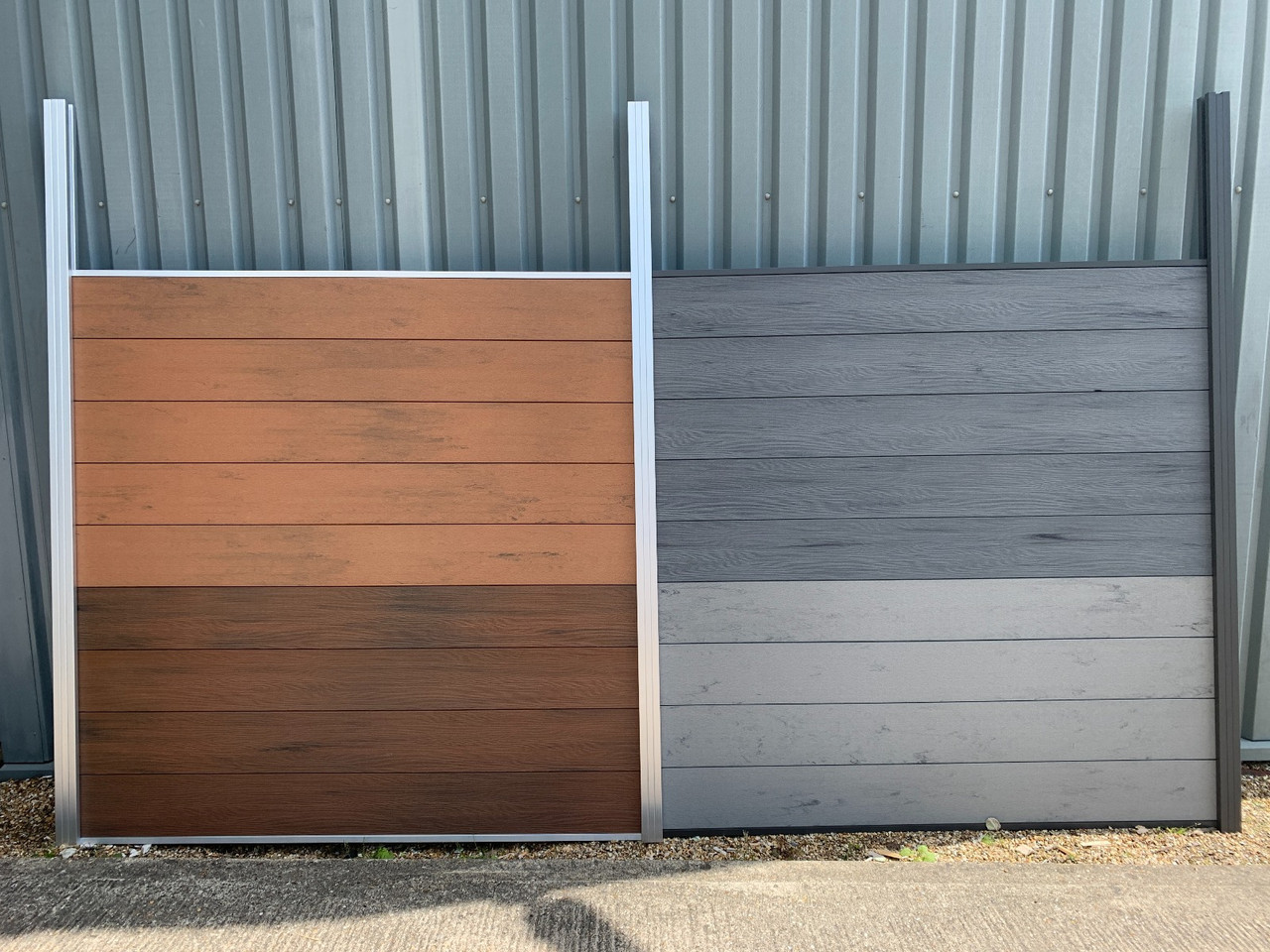 AB Composite Fencing Walnut 210mm x 1836mm
