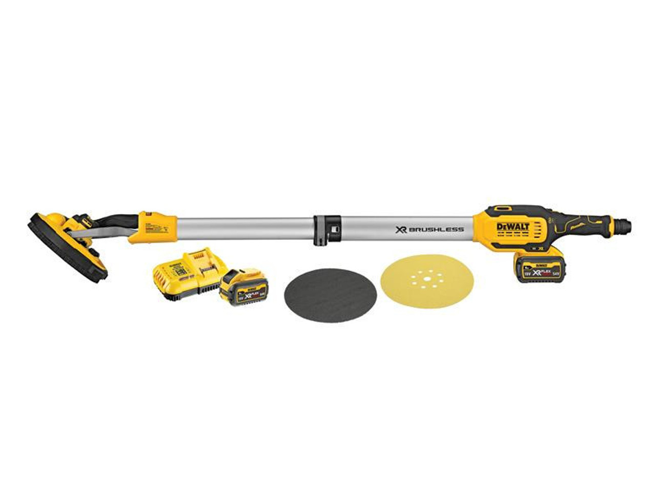 DeWALT DCE800T2 XR Telescopic Drywall Sander 18V 2 x 18/54V 6.0/2.0Ah Li-ion