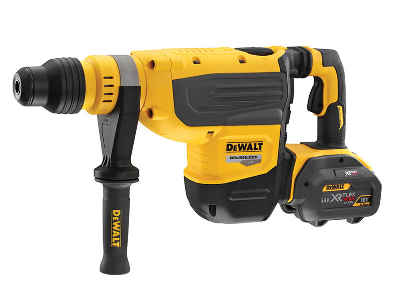 DeWALT DCH733X2 FlexVolt XR SDS Max Rotary Hammer 54V 2 x 3.0Ah Li-ion