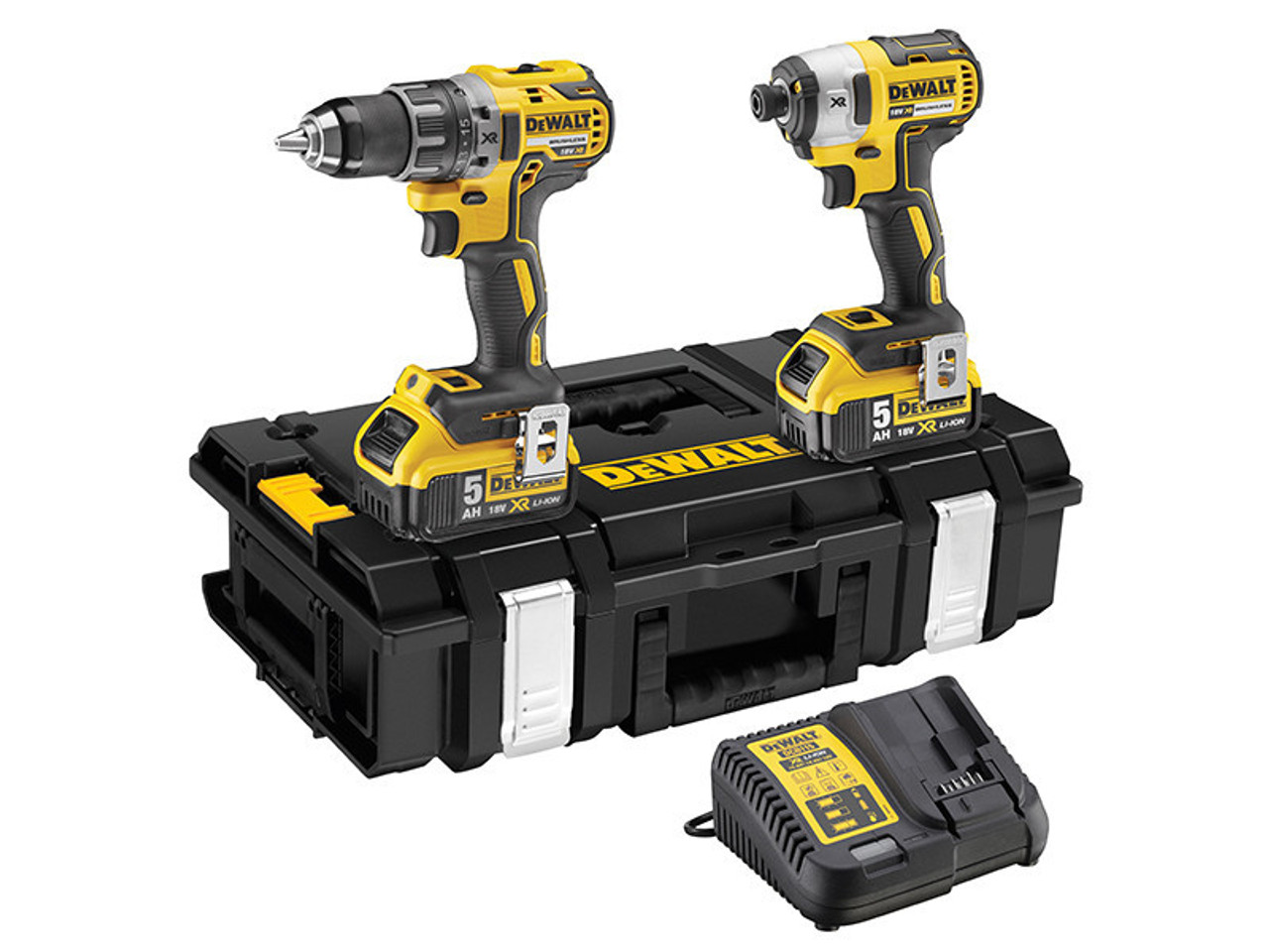 DeWALT DCK266P2 XR Brushless Twin Pack 18V 2 x 5.0Ah Li-ion