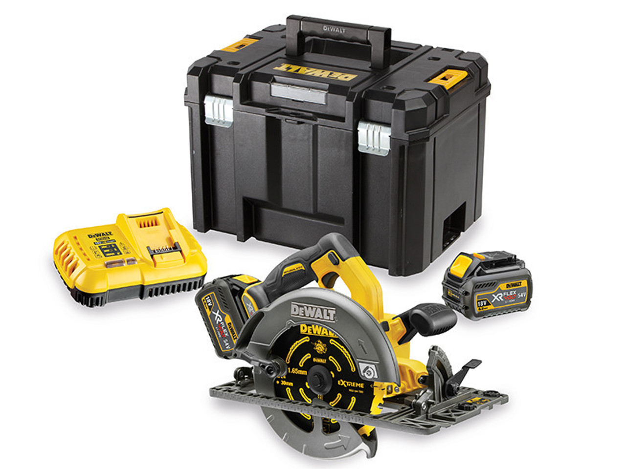 DeWALT DCS576T2 FlexVolt XR Circular Saw 190mm 54V 2 x 2.0Ah Li-ion