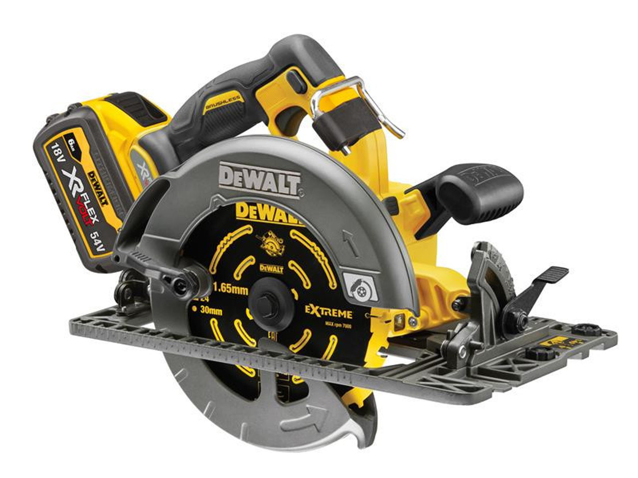DeWALT DCS579T2 XR FlexVolt Circular Saw 190mm 54V 2 x 6.0Ah Li-ion