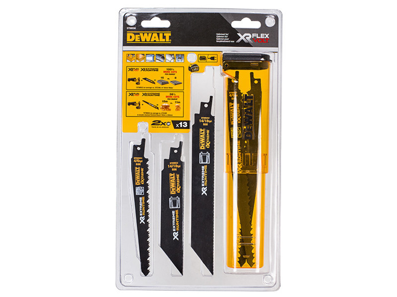 DeWALT DT99550 XR Reciprocating Saw Blade Set, 13 Piece