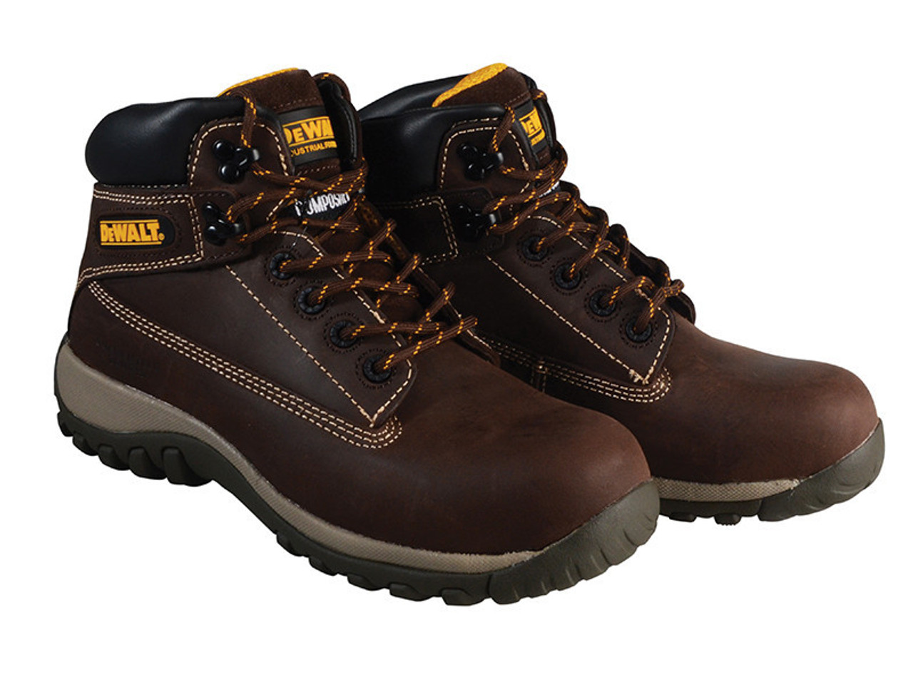 DeWALT Hammer Non Metallic Nubuck Boots Brown UK 12 EUR 46