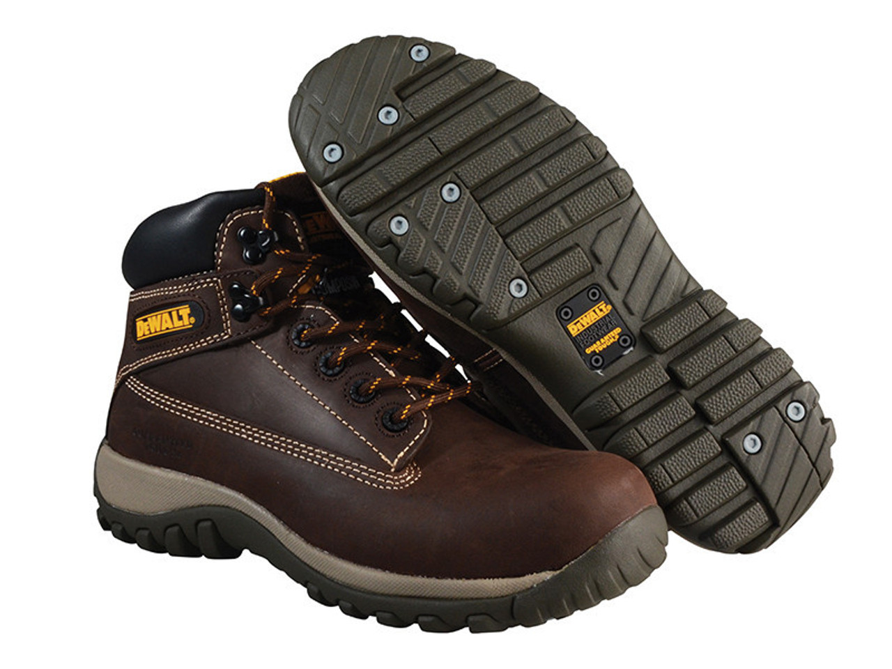 DeWALT Hammer Non Metallic Nubuck Boots Brown UK 12 EUR 46