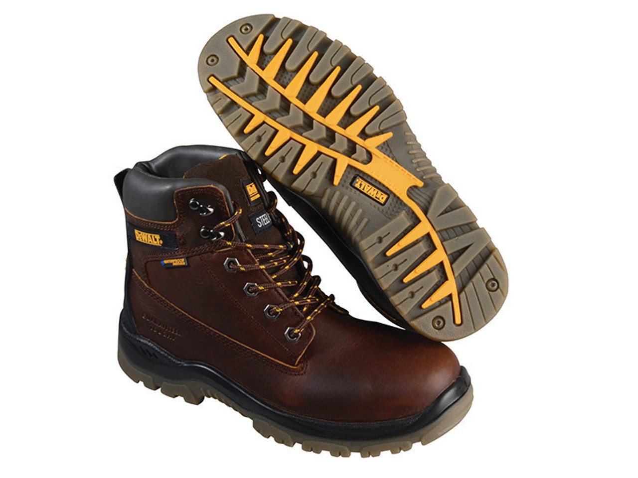 DeWALT Titanium S3 Safety Boots Tan UK 9 EUR 43