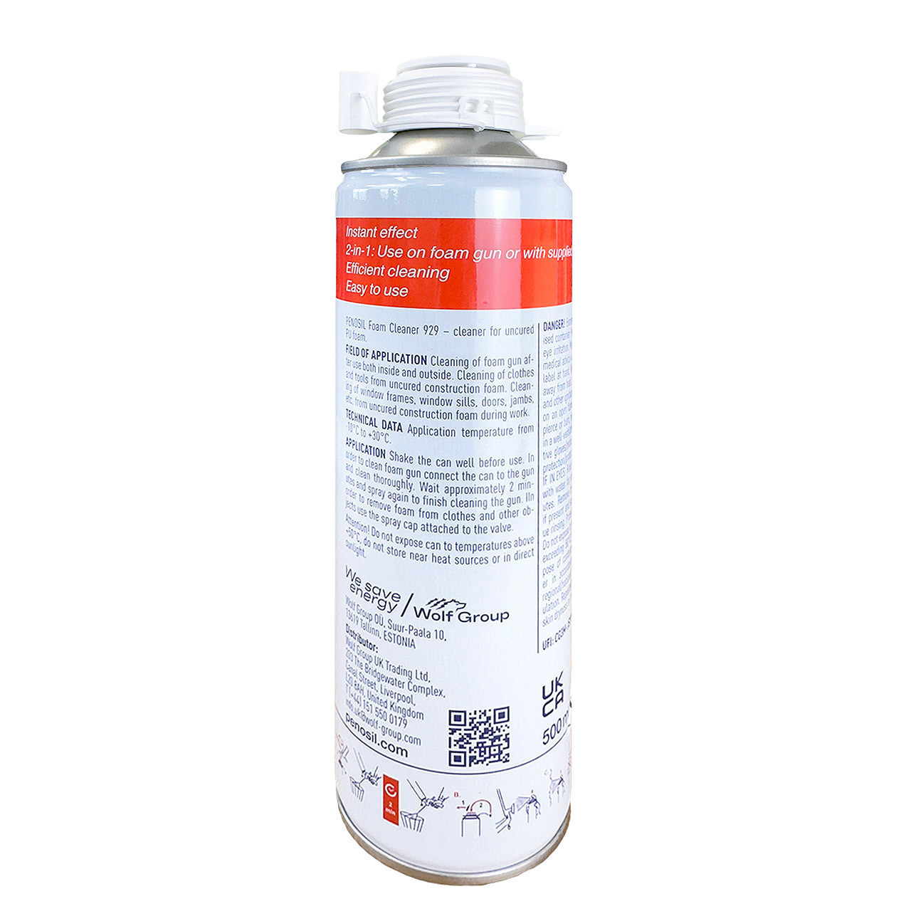 PENOSIL Premium Foam Cleaner 929 500ml - Cleaner for uncured PU foam