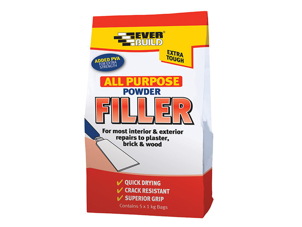 Everbuild All Purpose Powder Filler 450g + 30% Free