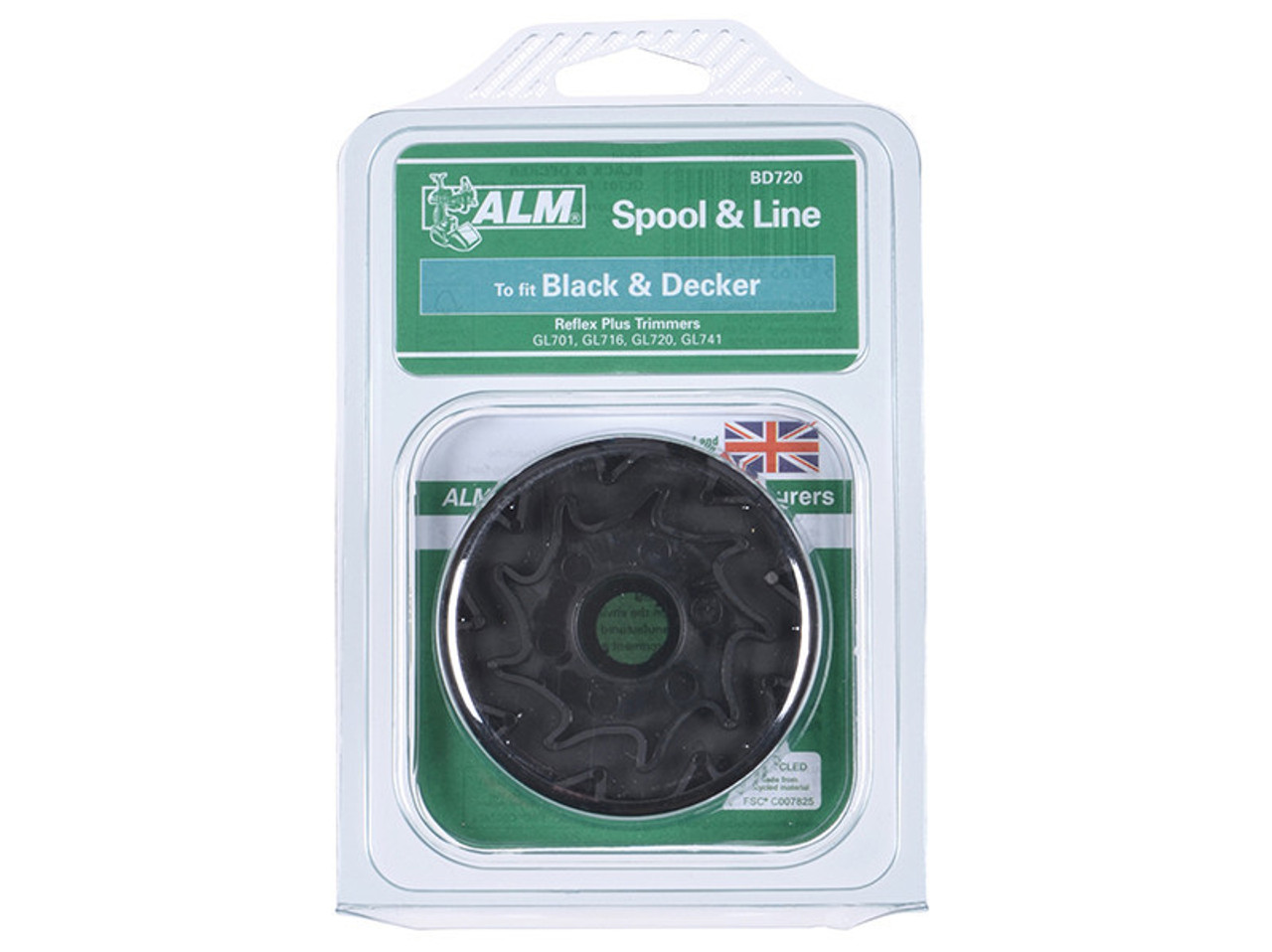 ALM Manufacturing BD720 Spool & Line to Fit Black & Decker Trimmers Twin Feed A6495