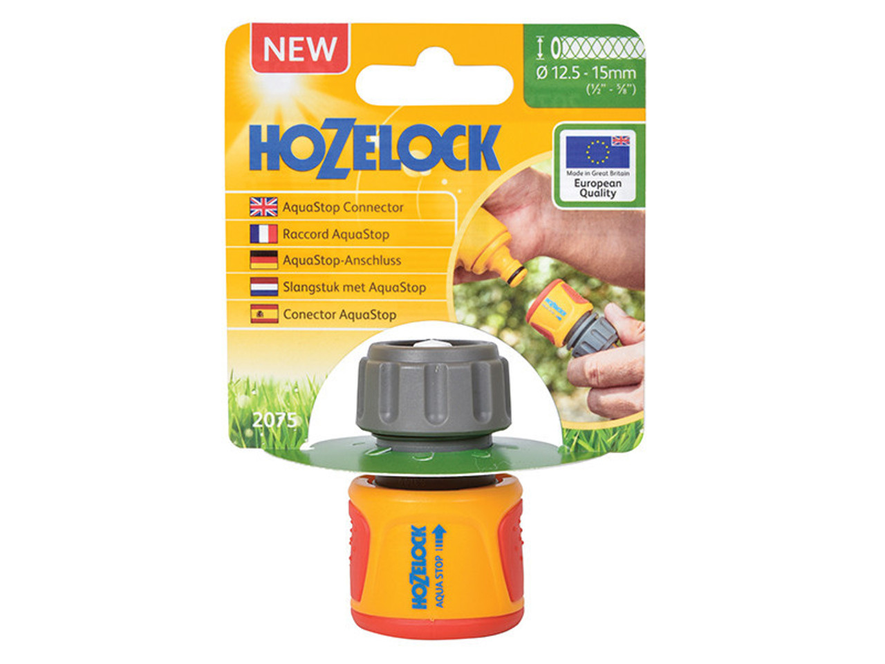 Hozelock 2075 Soft Touch AquaStop Connector