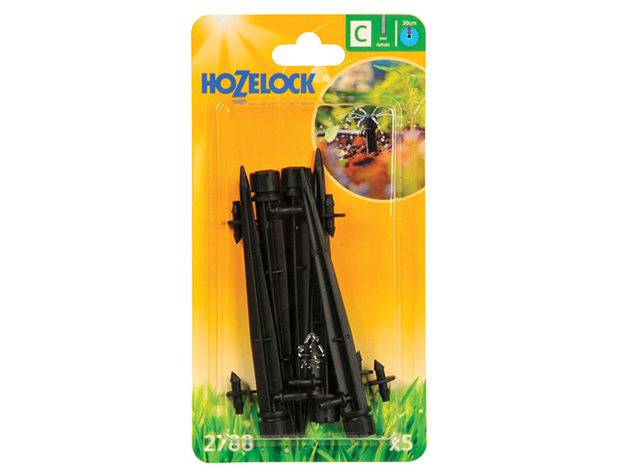 Hozelock End of Line Adjustable Mini Sprinkler on Stake 4mm (5 Pack)