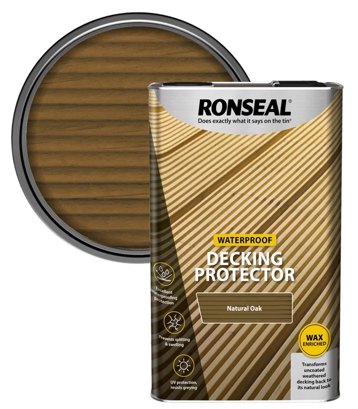 Ronseal Decking Protector Natural Oak 5 litre