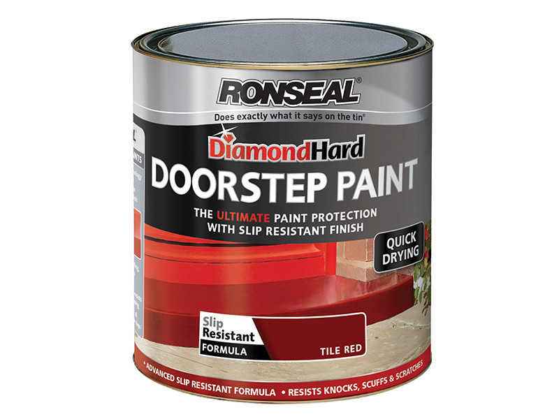 Ronseal Diamond Hard Doorstep Paint Red 250ml