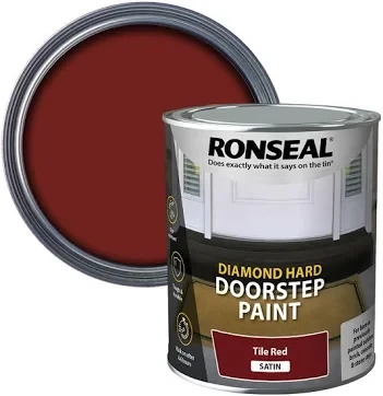 Ronseal Diamond Hard Doorstep Paint Tile Red 750ml
