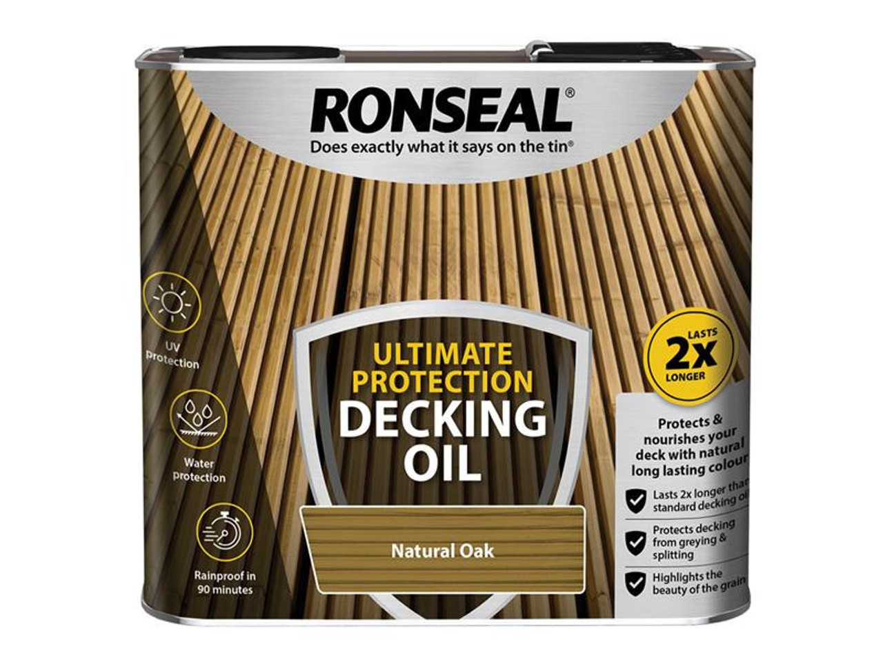Ronseal Ultimate Protection Decking Oil Natural Oak 2.5 litre