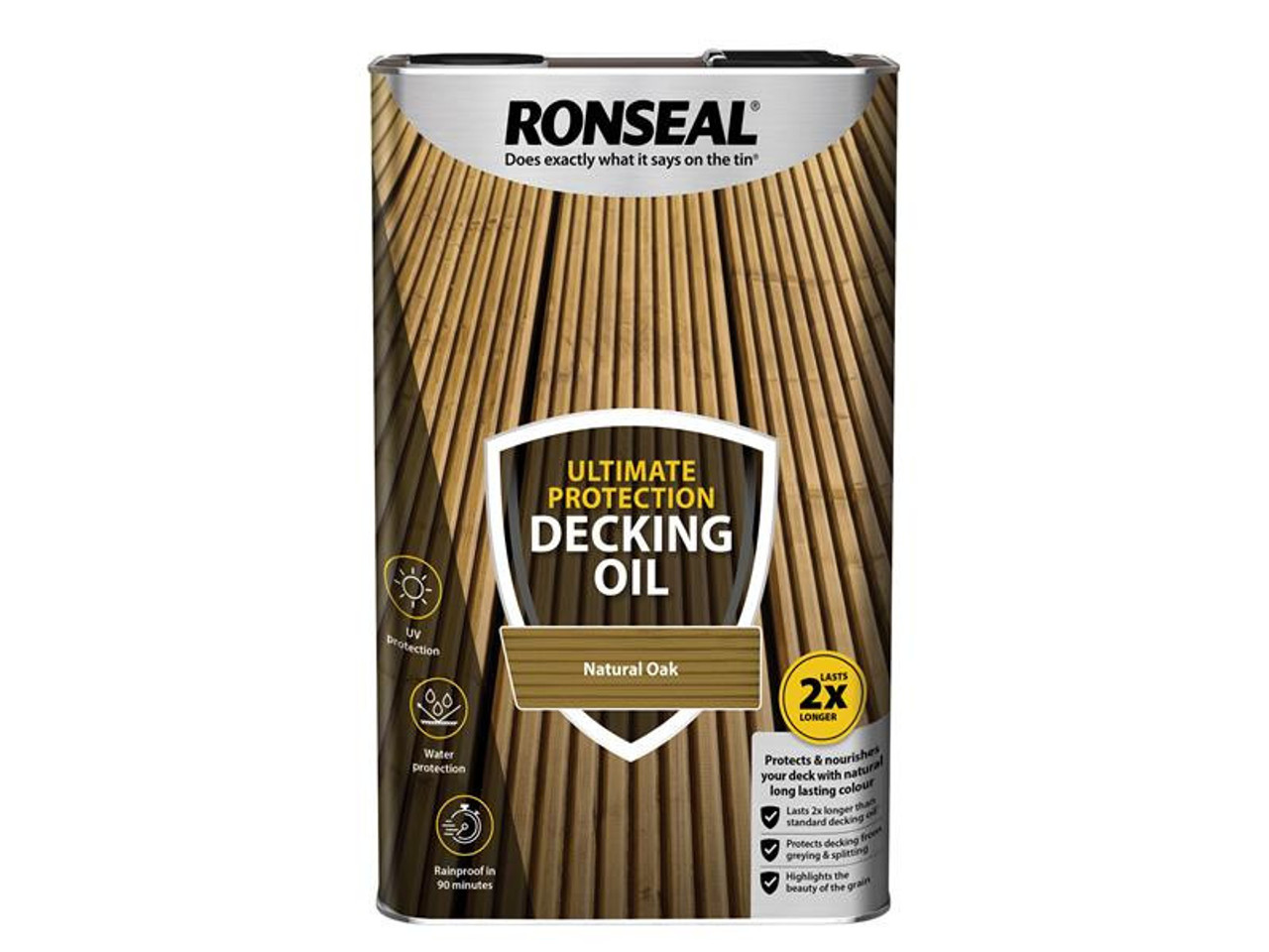 Ronseal Ultimate Protection Decking Oil Natural Oak 5 litre