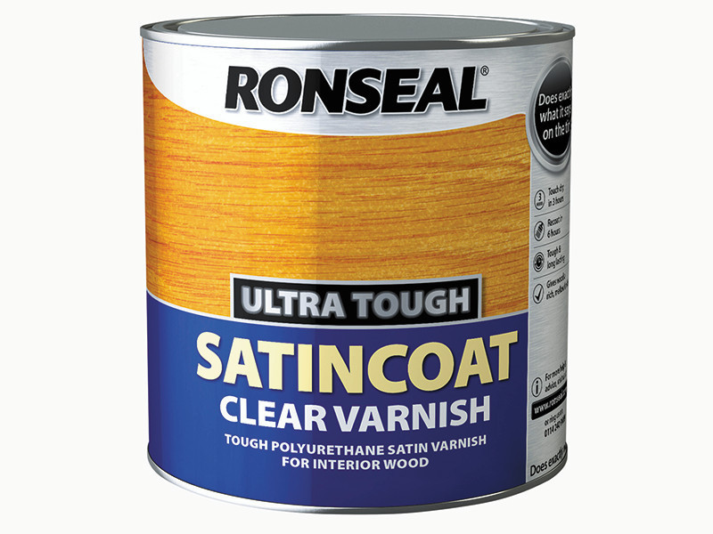 Ronseal Ultra Tough Internal Clear Satincoat Varnish 2.5 litre