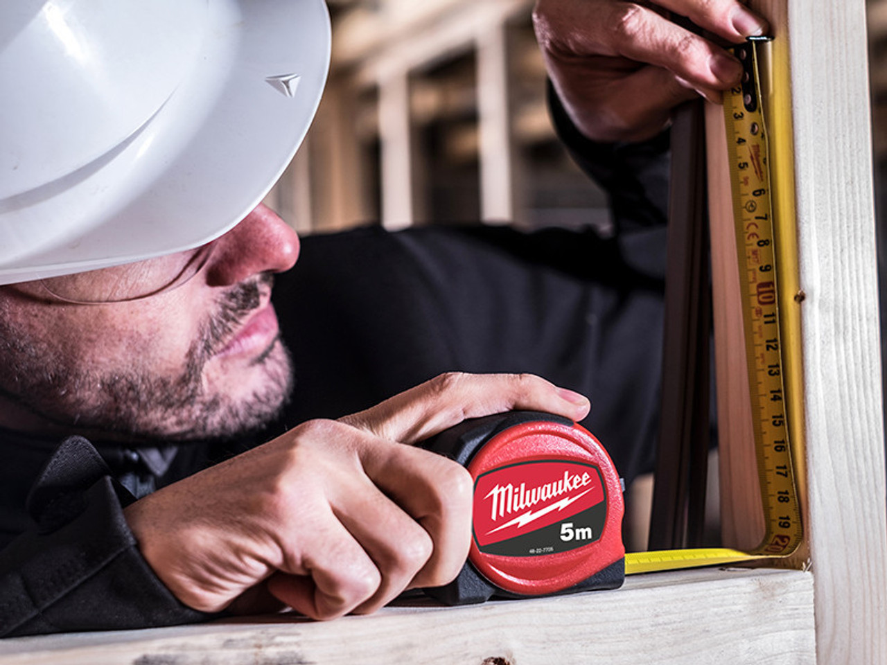 Milwaukee Hand Tools Slimline Tape Measure 5m (Width 25mm) (Metric Only)