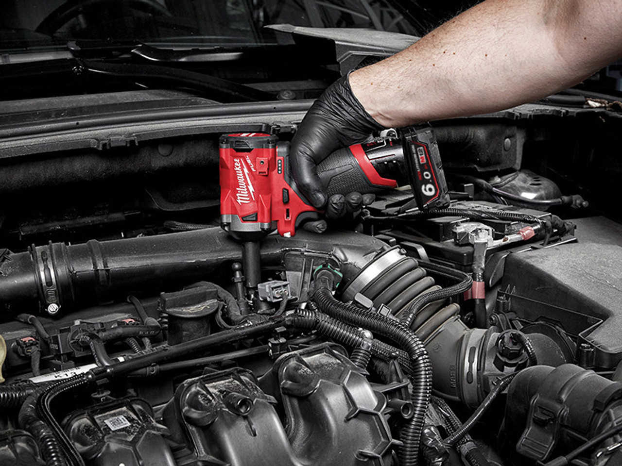 Milwaukee Power Tools M12 FIW38-622X FUEL Impact Wrench Kit 12V 1 x 2.0Ah & 1 x 6.0Ah Li-ion
