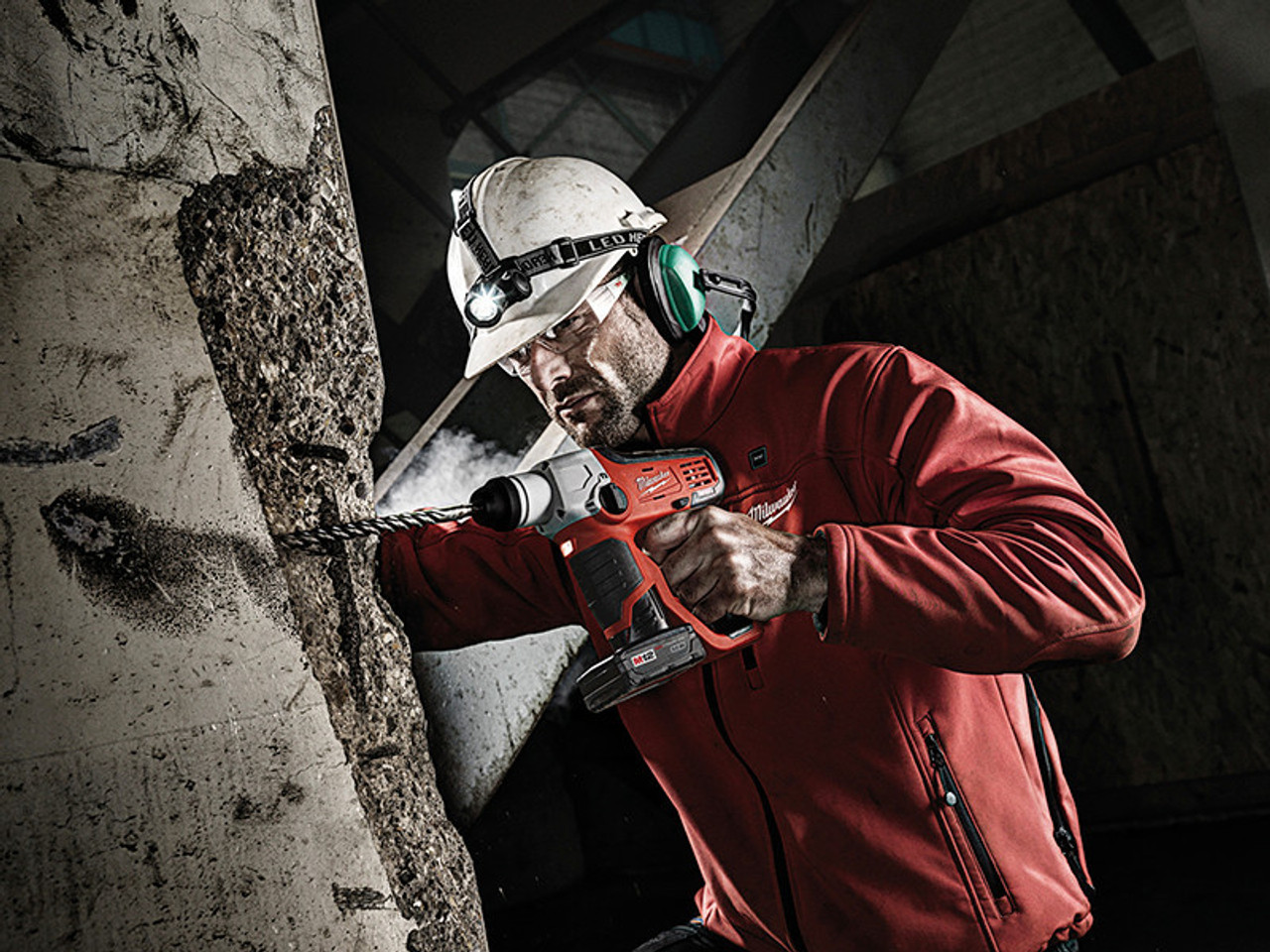 Milwaukee Power Tools M12 H-0 Compact Cordless SDS 2 Mode Hammer 12V Bare Unit