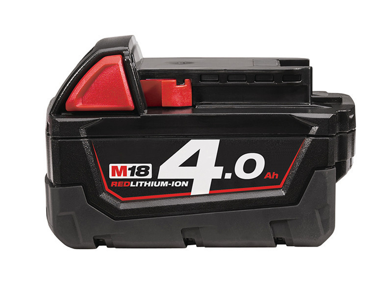 Milwaukee Power Tools M18 B4 REDLITHIUM-ION Slide Battery Pack 18V 4.0Ah Li-ion
