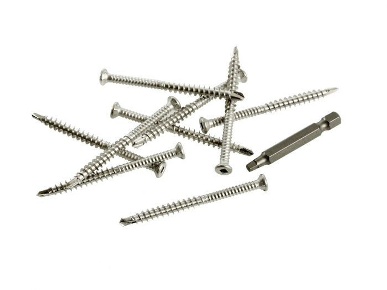 WPC Fixings M4x40 SS wood screws (100 Pack)