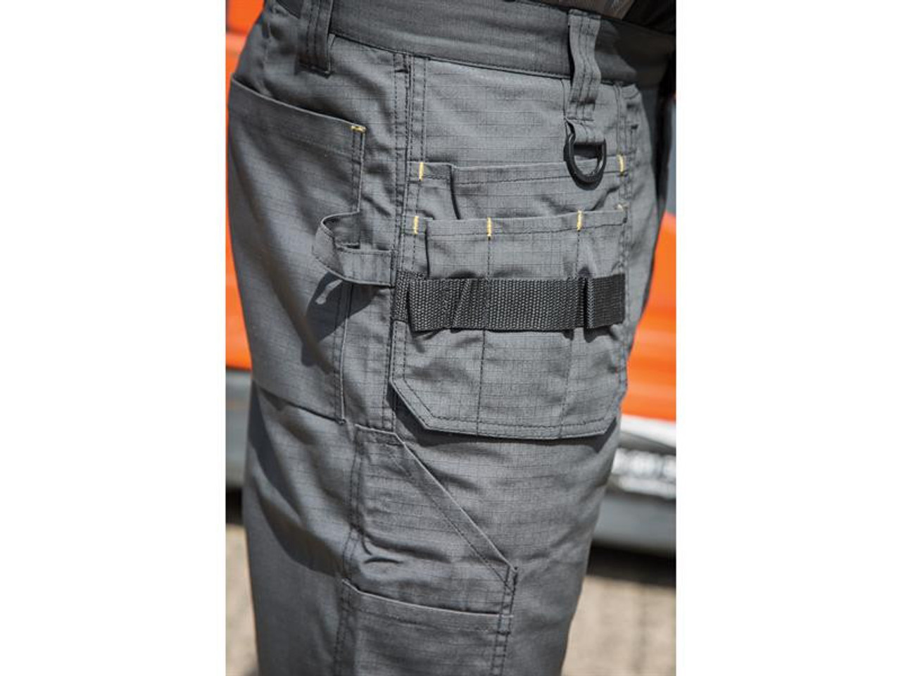 DeWALT Holster Ripstop Pocket Grey Trousers Waist 30in Leg 32in
