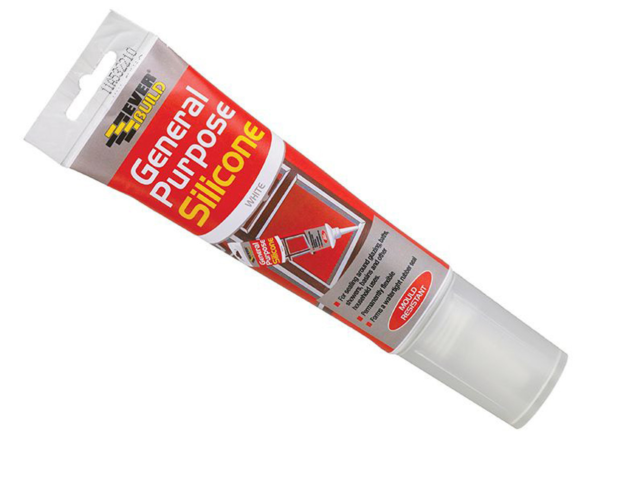 Everbuild General Purpose Easi Squeeze Silicone Sealant Clear 80ml