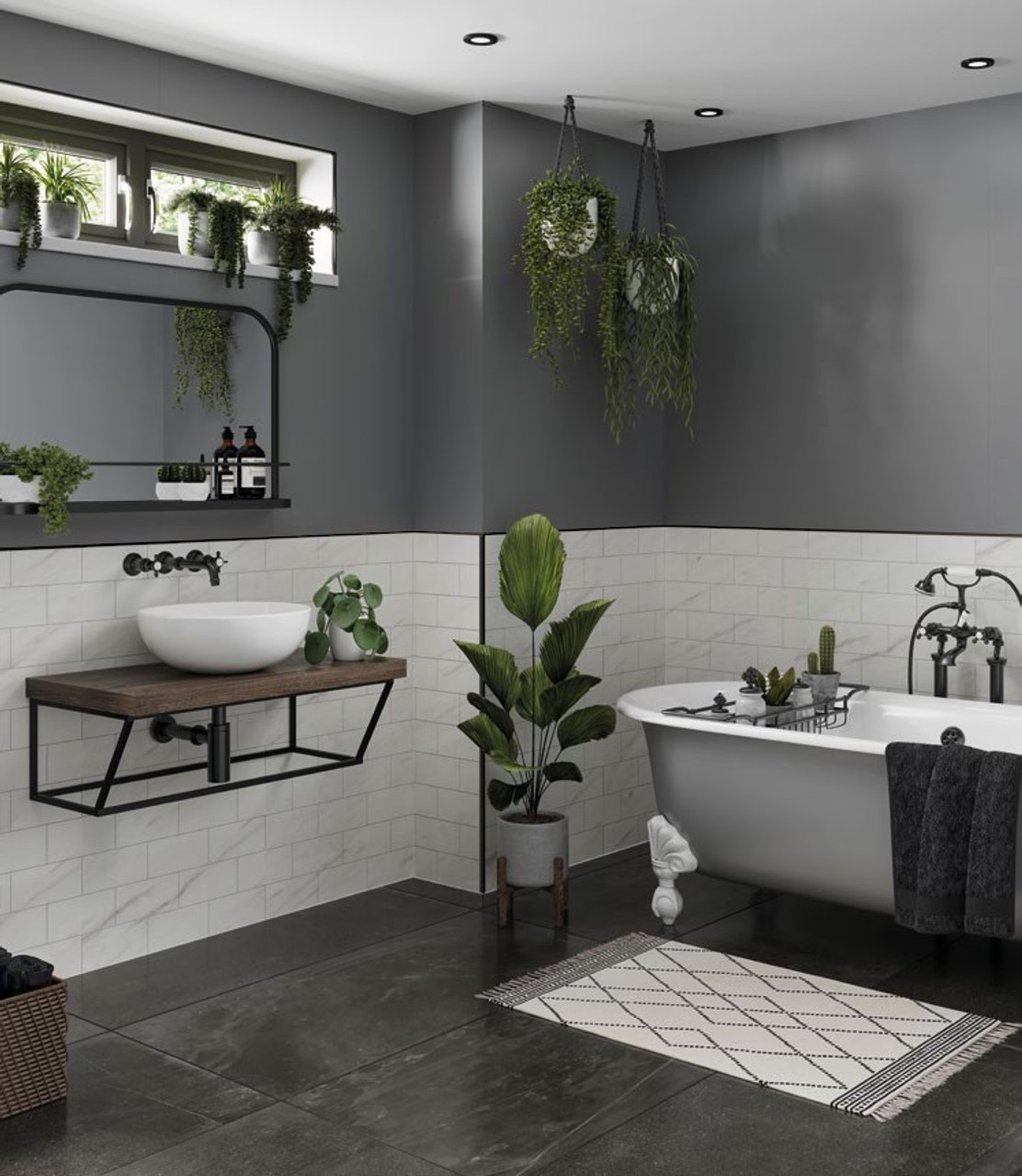 Multipanel Metro Tile Collection Levanto Marble