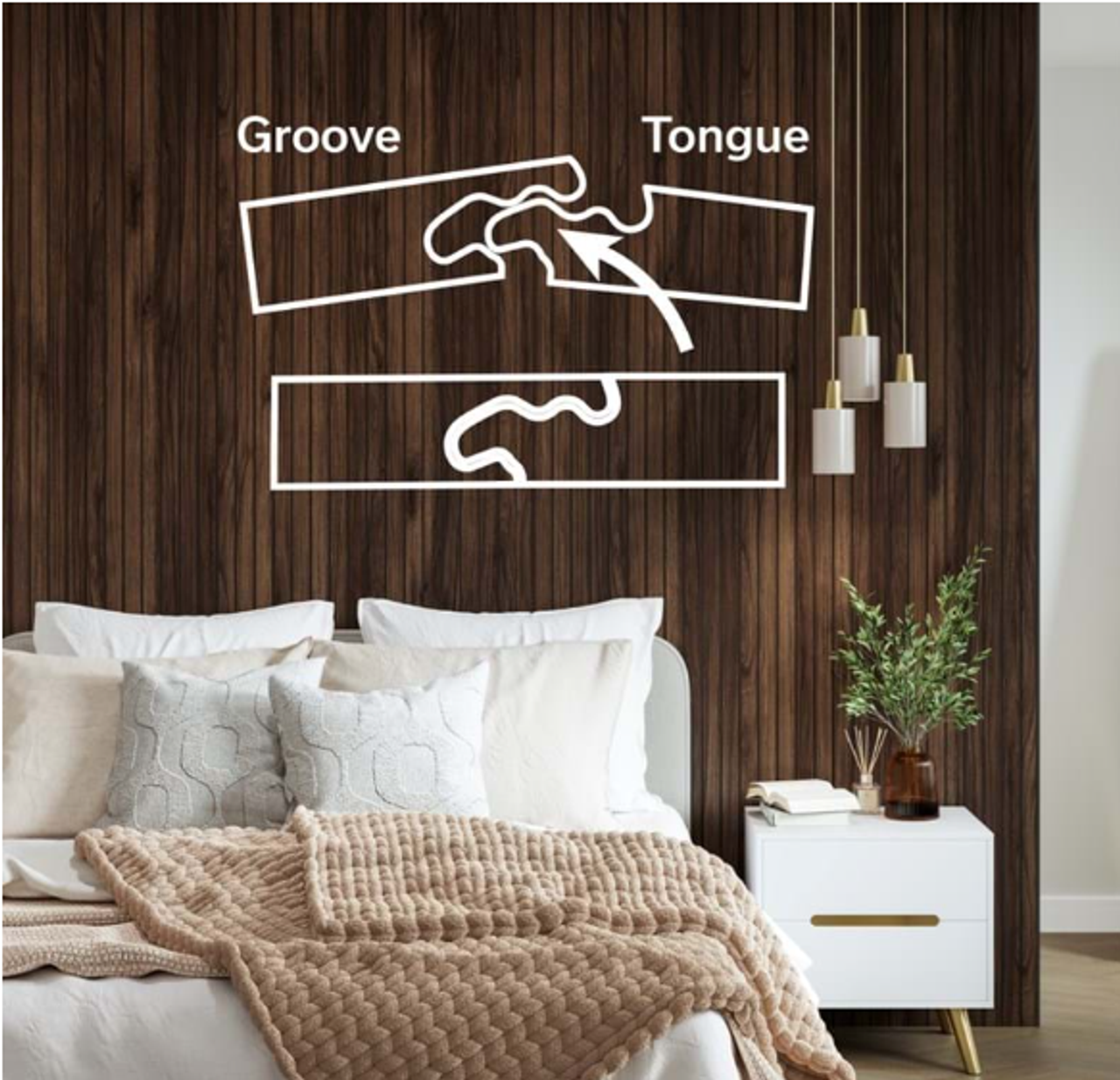 Naturepanel Warmia Walnut Nature Panel Shower Board