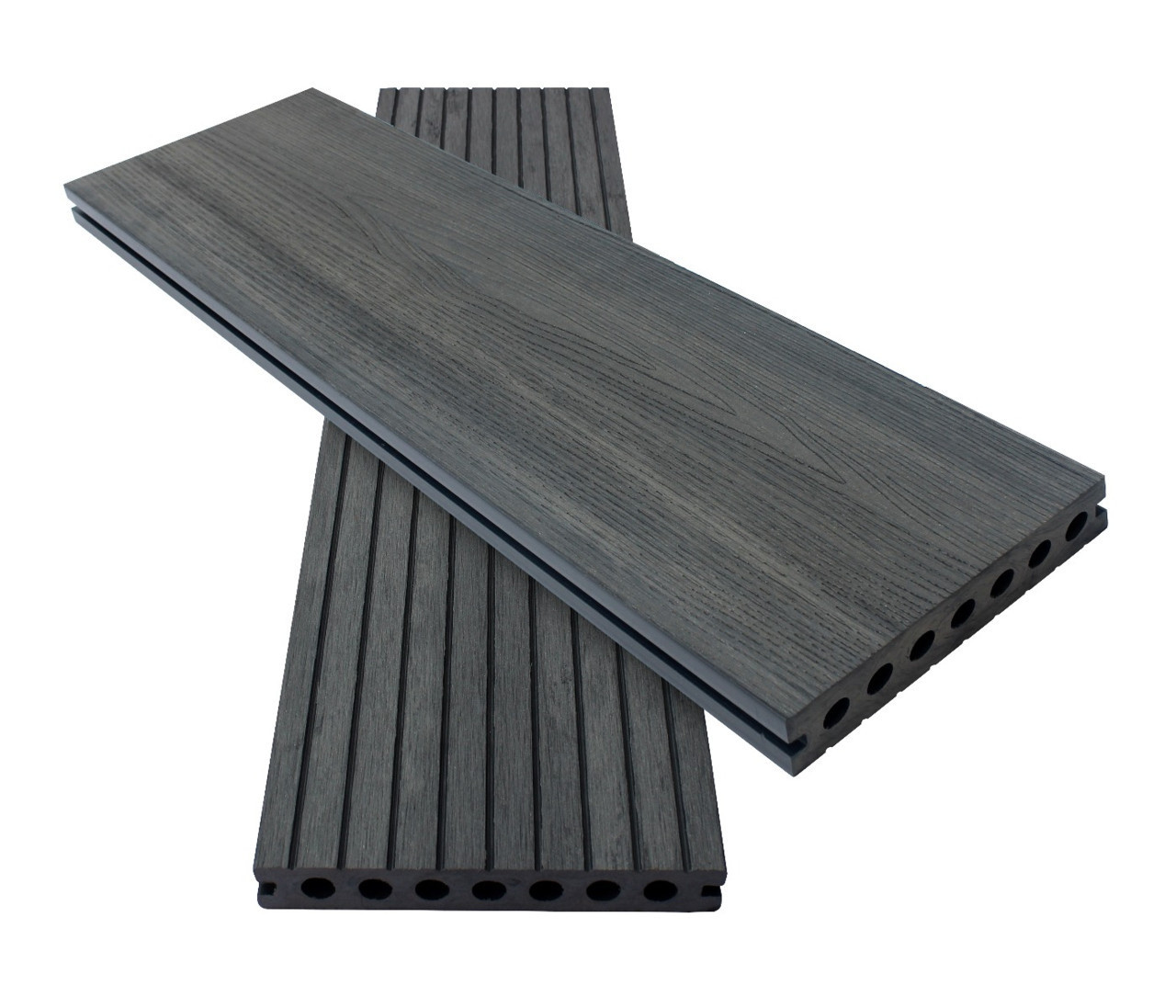 Graphite Grey AB Fusion Woodgrain Composite Decking Boards