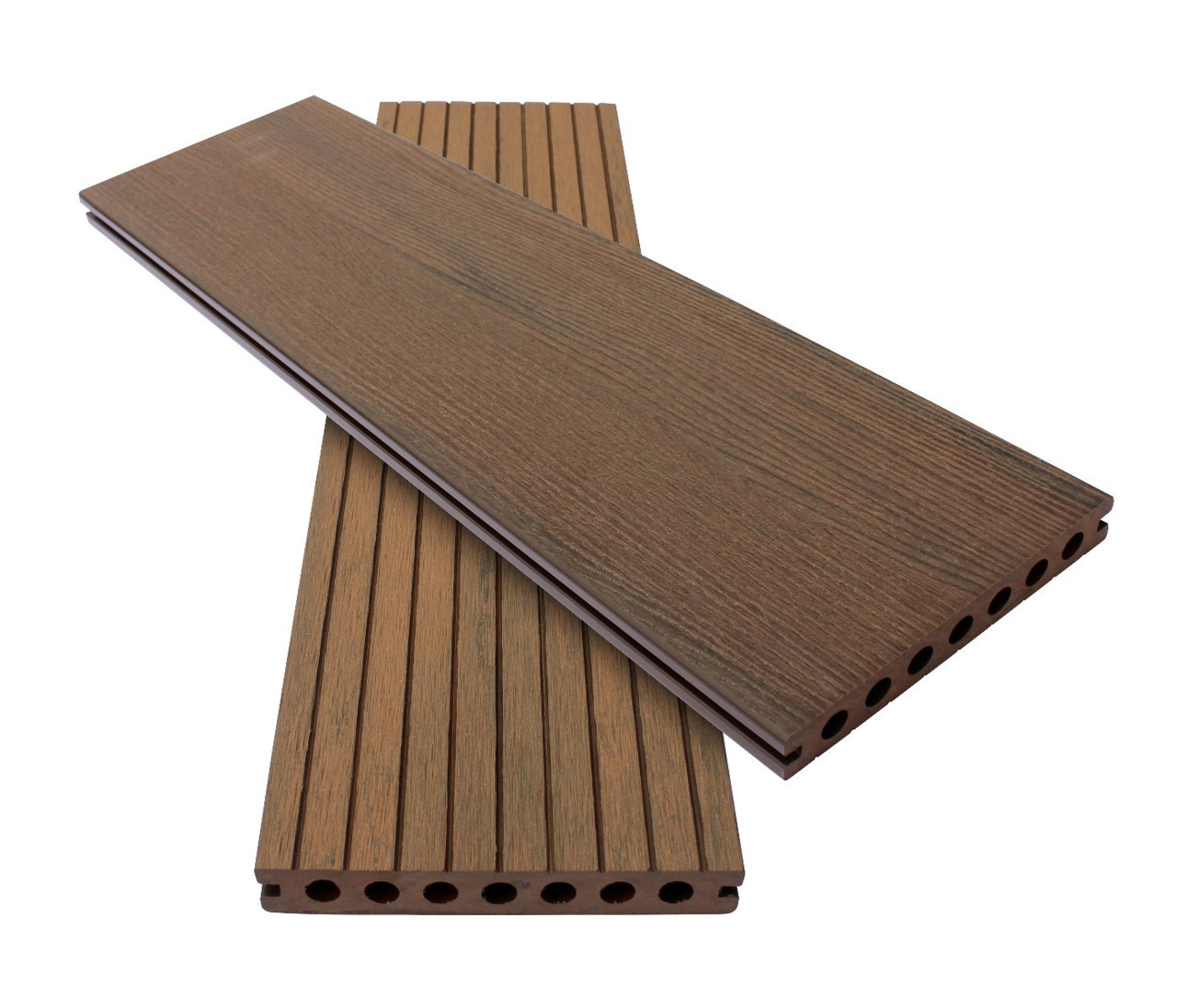 Walnut AB Fusion Woodgrain Composite Decking Boards