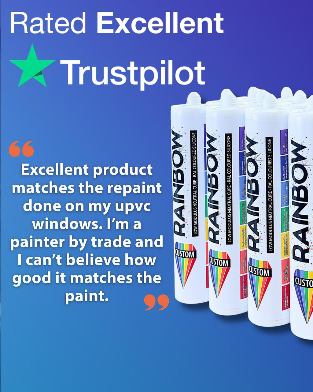 Rainbow CUSTOM - made-to-order Coloured Silicone Sealant
