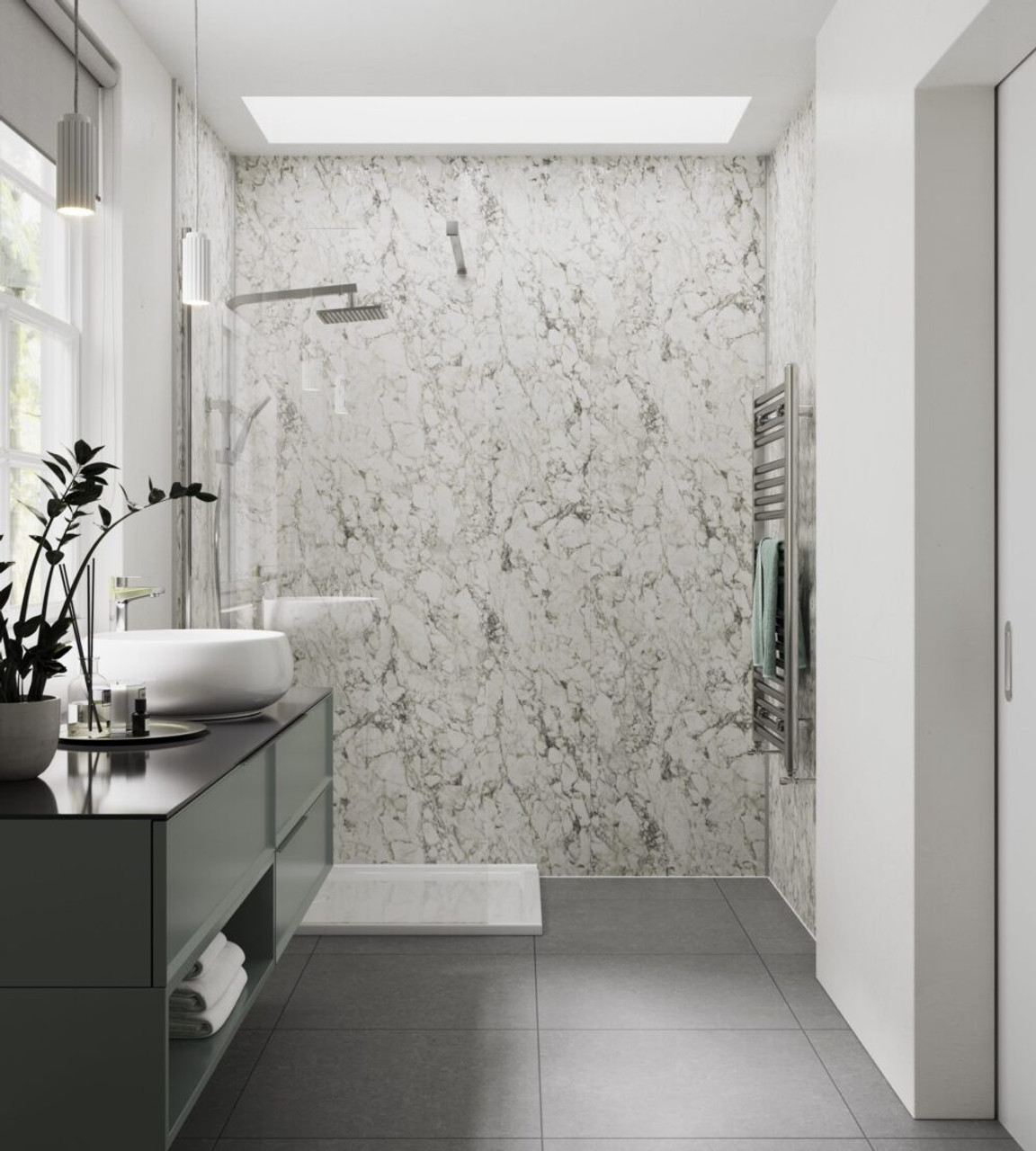 Showerwall - The Impression Collection - Calacatta Marble