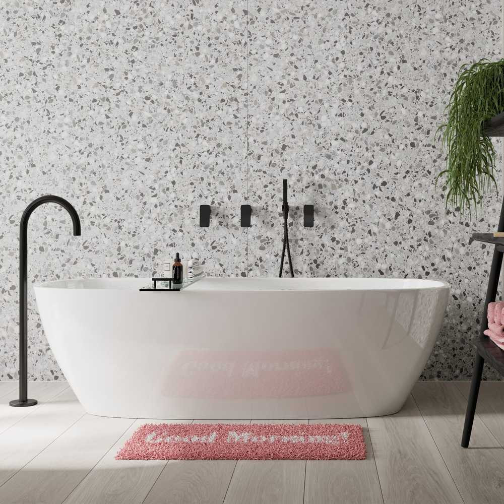 Showerwall - The Impression Collection - Positano Grey Terrazzo