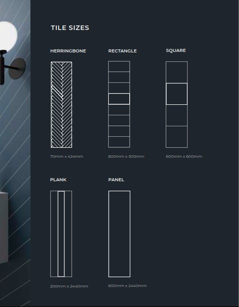 Showerwall - The Tile Collection Options
