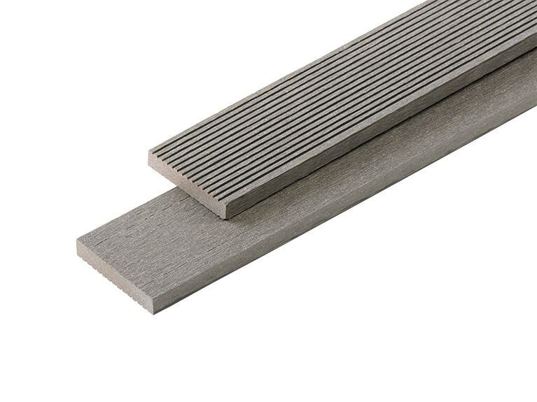 Cladco WPC Trim Skirting trim 55 x 10mm Stone Grey 2.2m long