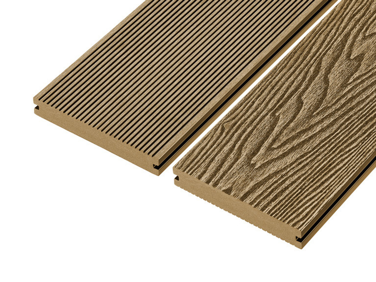 Cladco Reversible Solid Composite Decking Teak