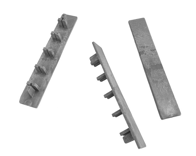 Cladco Hollow Composite Decking End Caps Light Grey