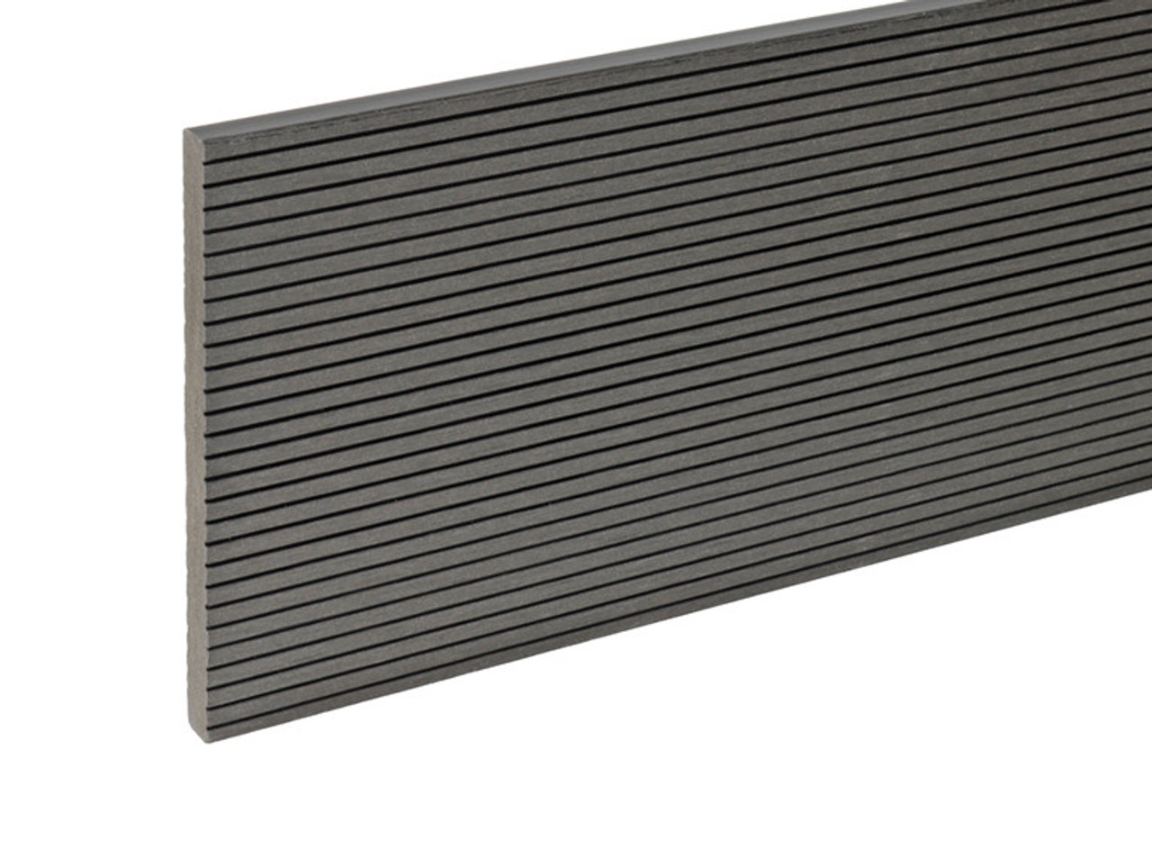 Cladco WPC Narrow Grooves Fascia Board Charcoal
