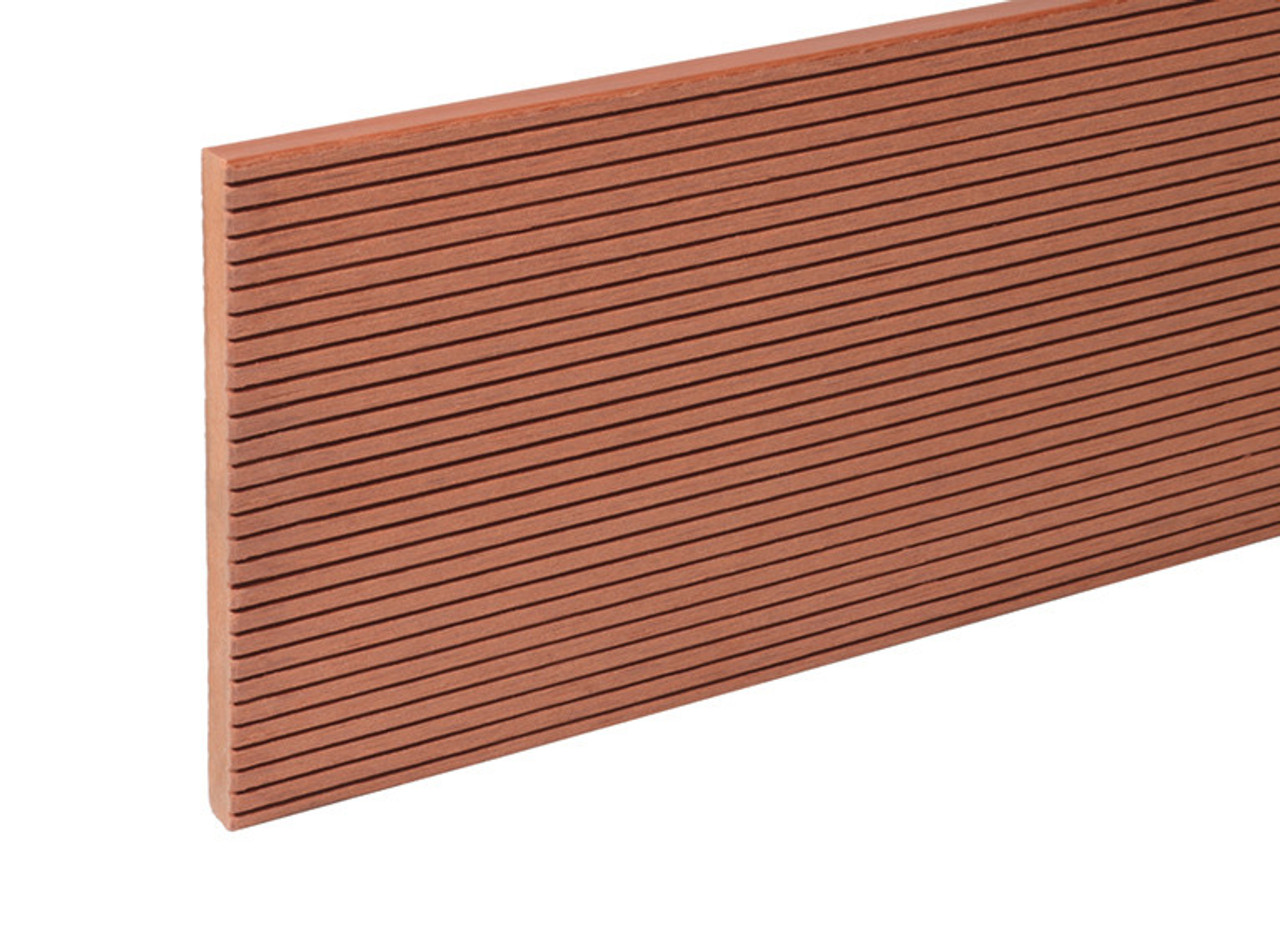 Cladco WPC Narrow Grooves Fascia Board Redwood