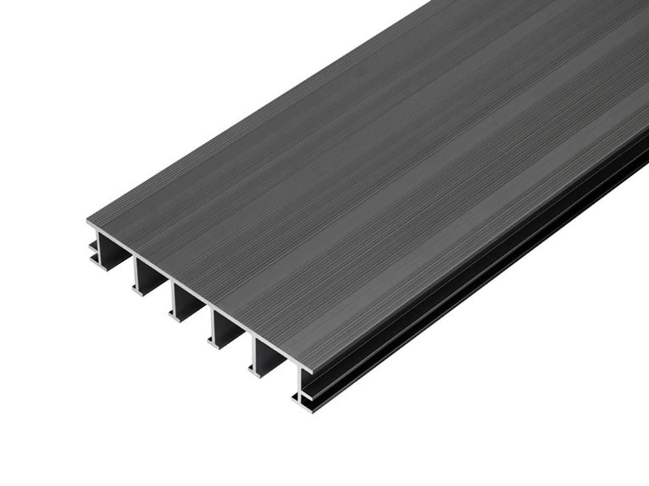 3.6m Aluminium Decking Board - Black