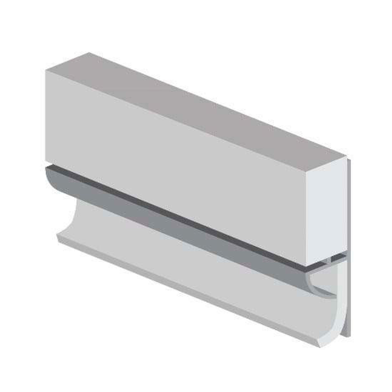 Multipanel Type 103 Floor to Wall Profile White 2.45m