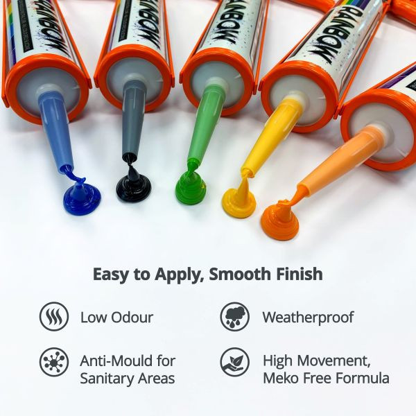 Rainbow RAL Coloured Silicone Sealant Benefits