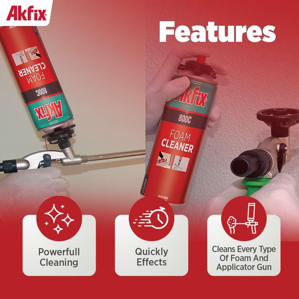 Akfix 800C - Gun & Foam Cleaner 500ml