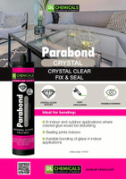 Parabond Crystal Clear Adhesive Sealant Information