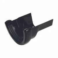 Floplast RD3 Round to Cast Iron Ogee R/H Black