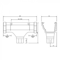 Floplast ROS1 Square Running Outlet