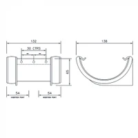 Floplast RU1 Round Union Bracket 